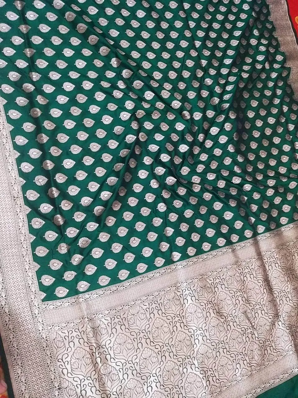 Wedding Saree India - Banarasi  Silk Saree with exquisite border