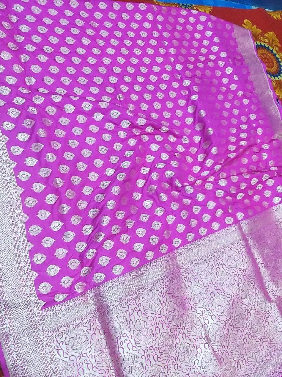 Wedding Saree India - Banarasi  Silk Saree with exquisite border