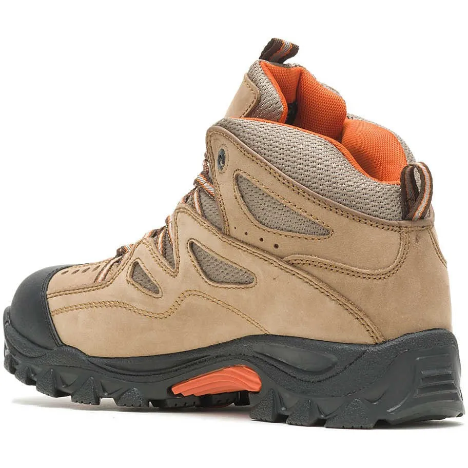 Wolverine Men's Durant Steel Toe WP Work Boot -Brown/Orange- W02625