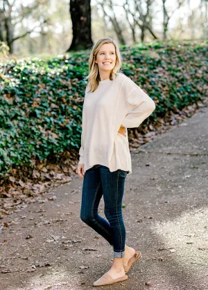 X Milky Round Neck Sweater