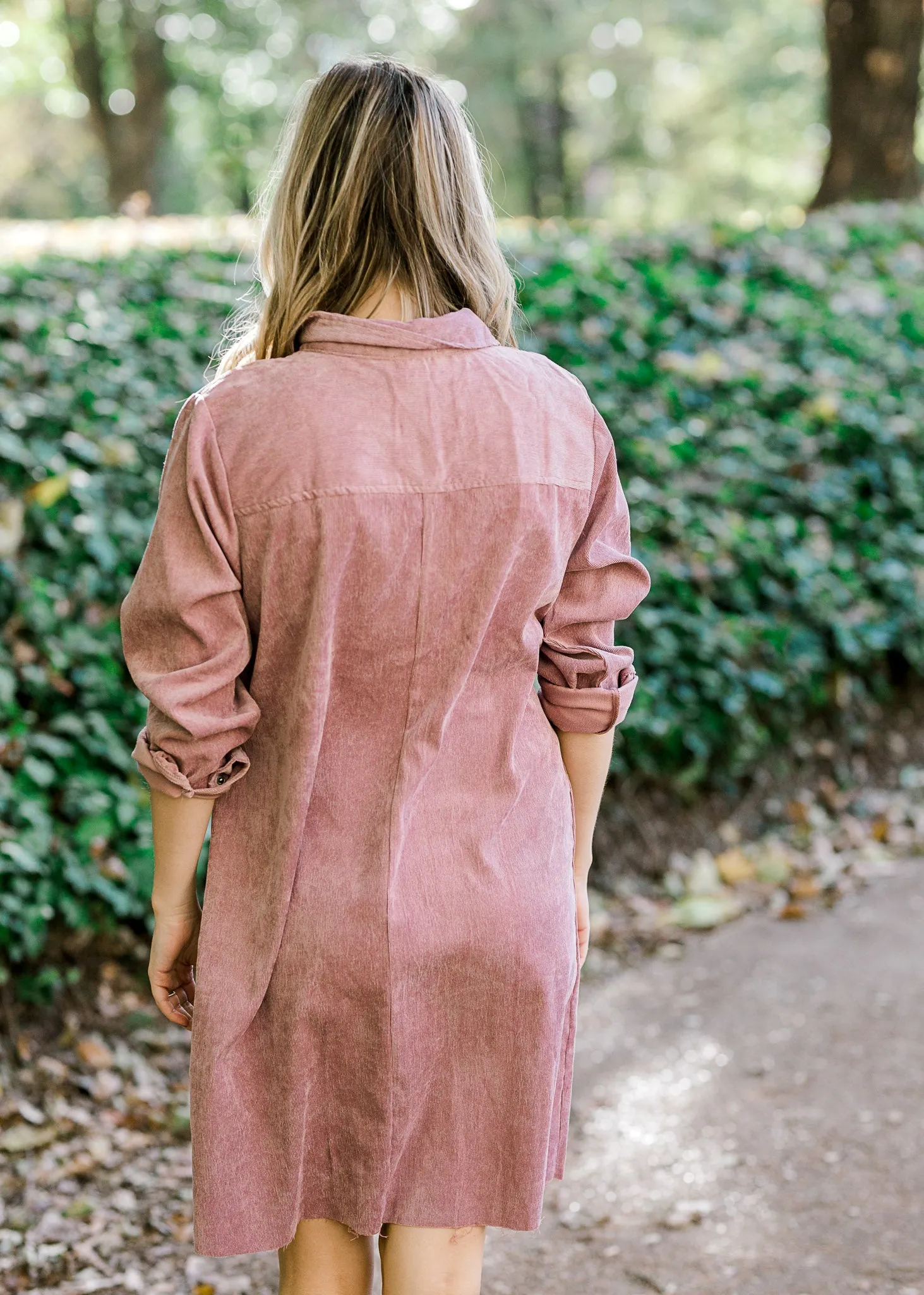 X Pale Purple Corduroy Dress