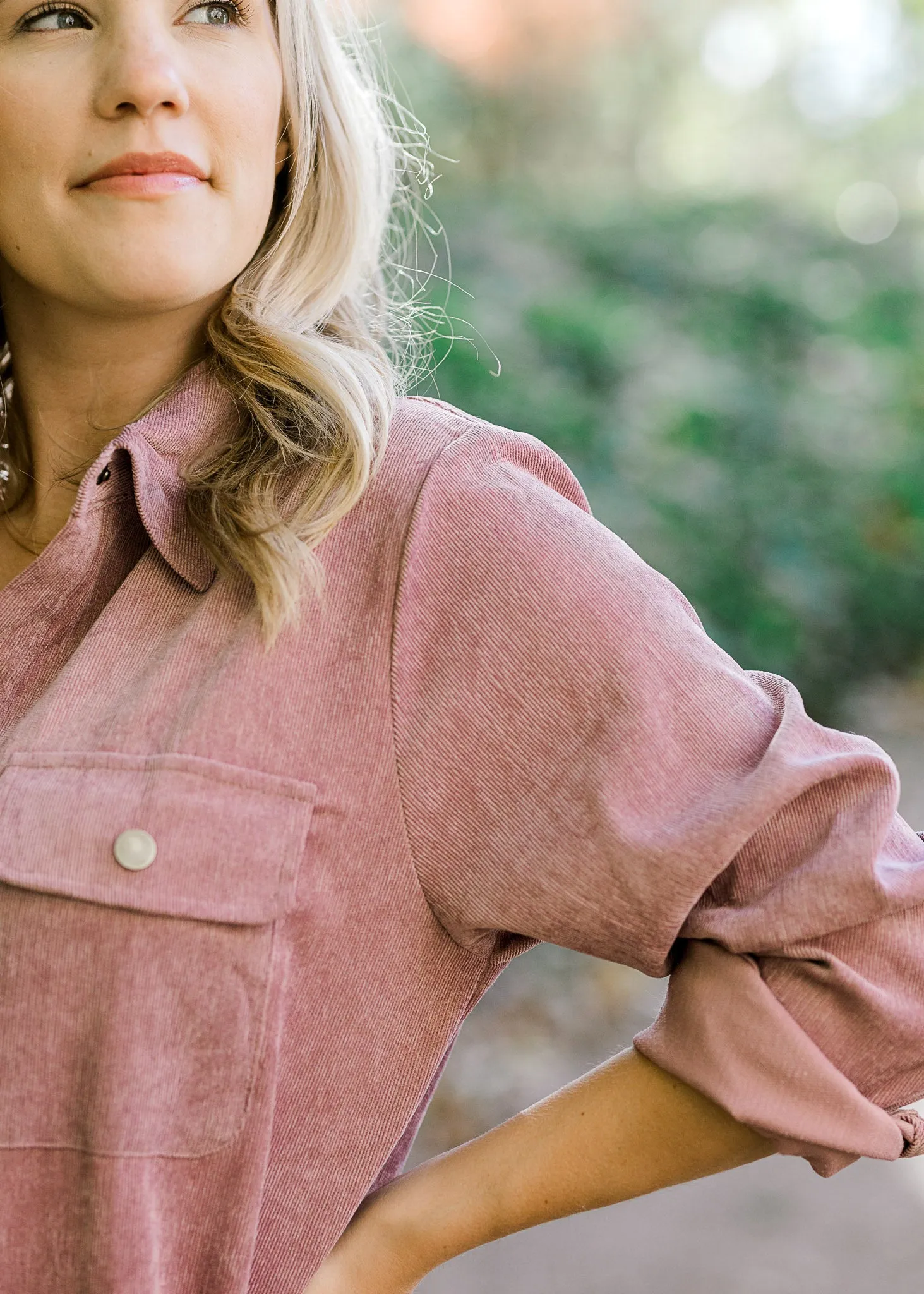 X Pale Purple Corduroy Dress