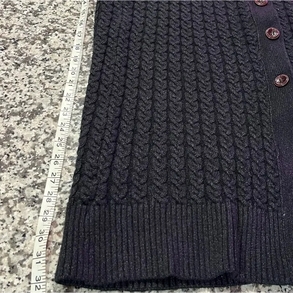 ZARA DARK GREY KNIT SWEATER SKIRT SIZE SMALL BUTTON DETAIL
